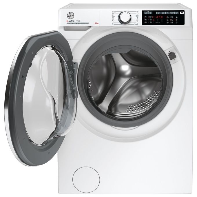 Hoover HW 48AMC-1-S H-Wash 500 Lavatrice Carica Frontale Power Care System Cicli Care Wi-Fi + Bluetooth Classe energetica A (A+++) Capacita' di carico 8 Kg Centrifuga 1400 giri Motore Inverter