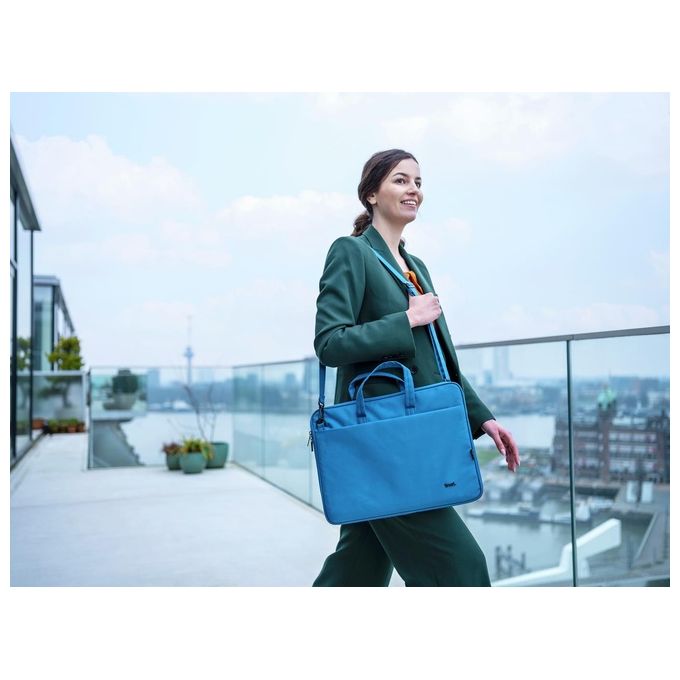 Trust Bologna Borsa per Notebook 16'' Valigetta Ventiquattrore Blu