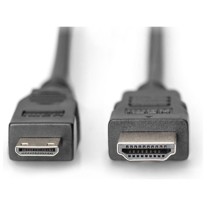 Assmann Electronic AK-330106-030-S Cavo Hdmi 3mt Hdmi Tipo A Hdmi Type C Mini Nero