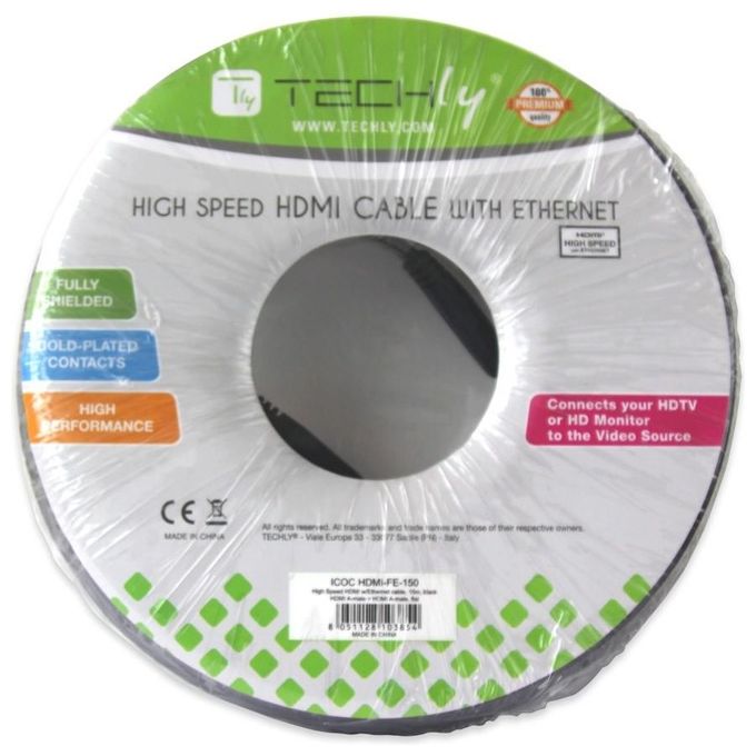 Techly Cavo Hdmi High Speed con Ethernet