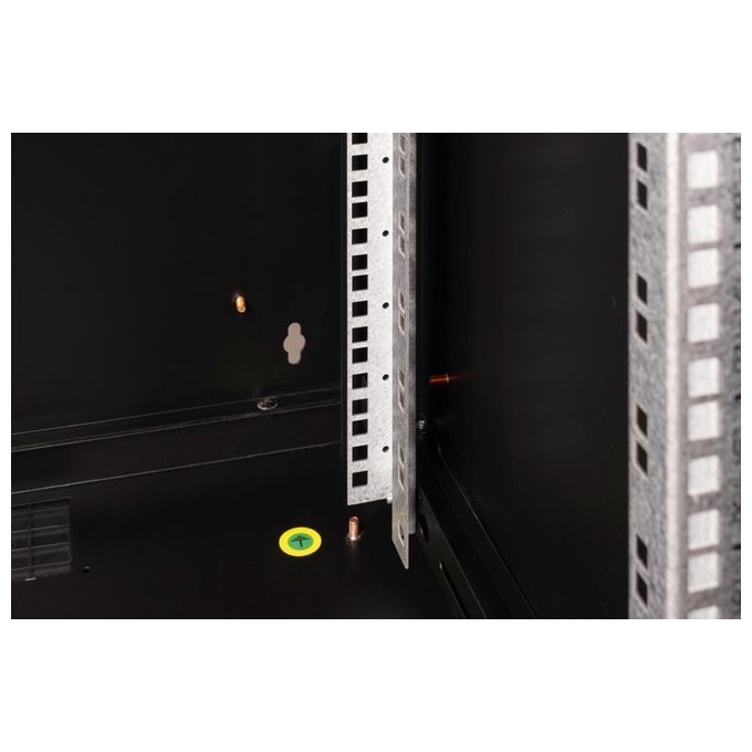 Digitus DN-19 20U-6-6-SW Serie Unique Armadio Rack 19 pollici 20U Profondita' Utile 450 mm Carico Massimo 100 Kg Porta in Vetro di Sicurezza IP20 colore Nero