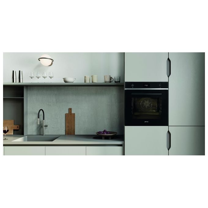 Smeg SFP6401TB Classic Forno da incasso Termoventilato Pirolitico 70 L Classe A+ 10 funzioni (59,2x59,7x54,8 cm) colore Nero