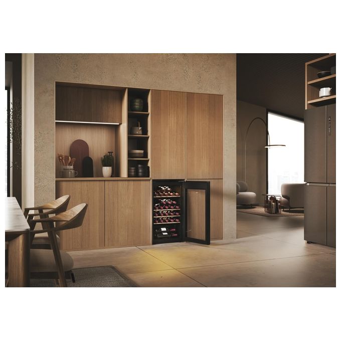 Haier HWS34GGH1 Wine Bank 50 Serie 3 Cantinetta Vino a Compressore 34 Bottiglie 90 L Classe G 37 dB Wi-Fi App hOn colore Nero