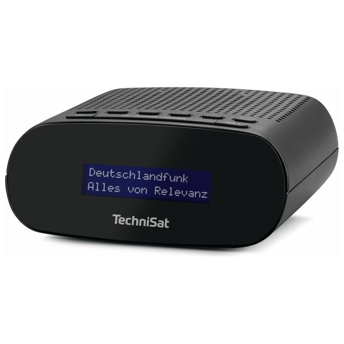 TechniSat 0000-3997 TECHNIRADIO 50 Radiosveglia DAB+ FM con Display LCD Retroilluminato Doppia Sveglia USB Type-C colore Nero