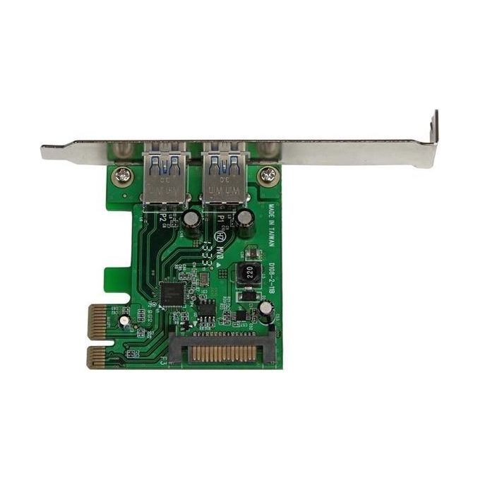 StarTech Adattatore scheda SuperSpeed USB 3.0 con 2 porte PCI Express (PCIe) con UASP - Alimentazione SATA