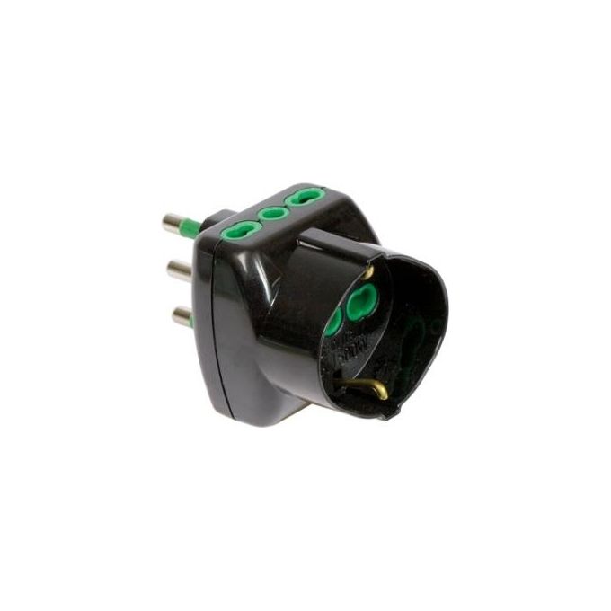 Adattatore Triplo Spina 16A Presa Bi N