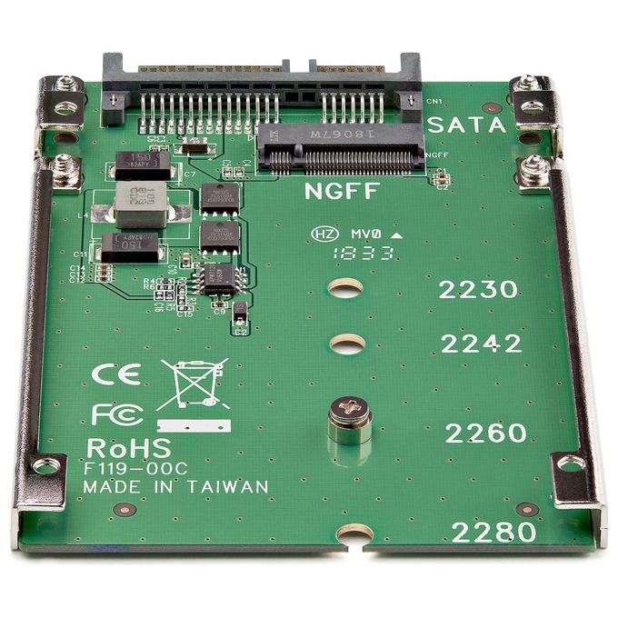 StarTech.com M.2 Ssd To 2.5'' Sata Adapter - Ngff Ssd To Sata Converter