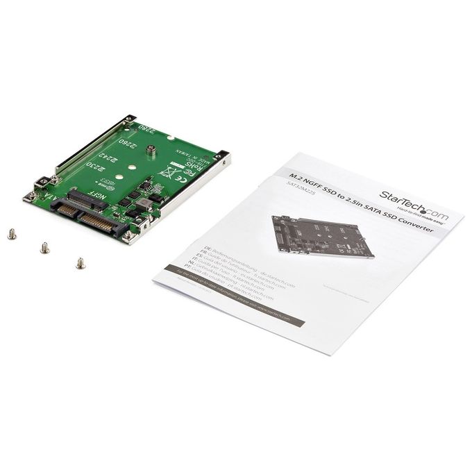 StarTech.com M.2 Ssd To 2.5'' Sata Adapter - Ngff Ssd To Sata Converter
