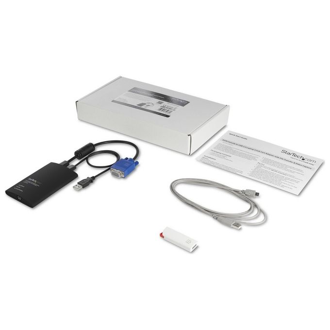 Adattatore crash cart portatile console KVM a USB 2.0 del laptop con trasferimento di file e Acquisizione Video