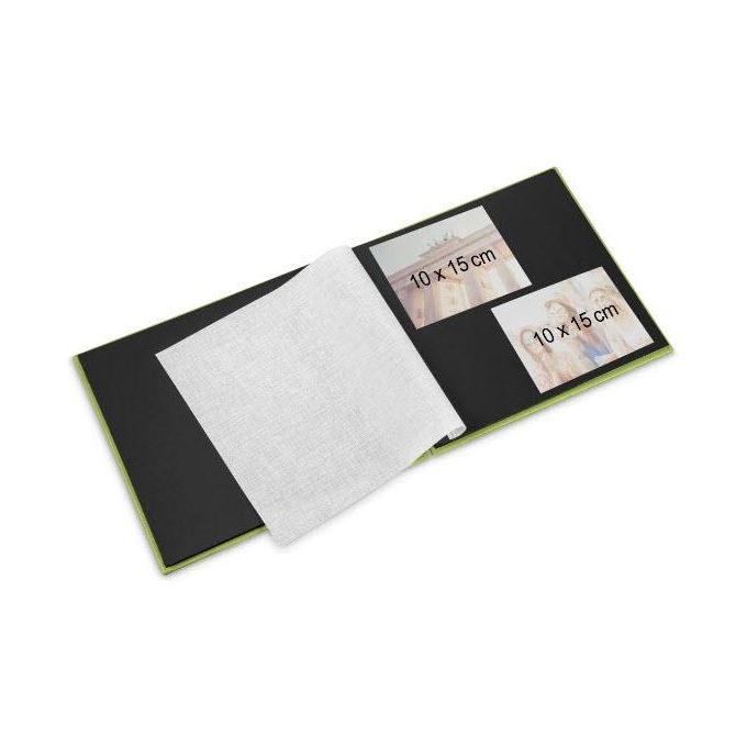 Hama Fine Art Album Fotografico e Portalistino a Spirale Grigio 28x24cm 50 Pagine Nere