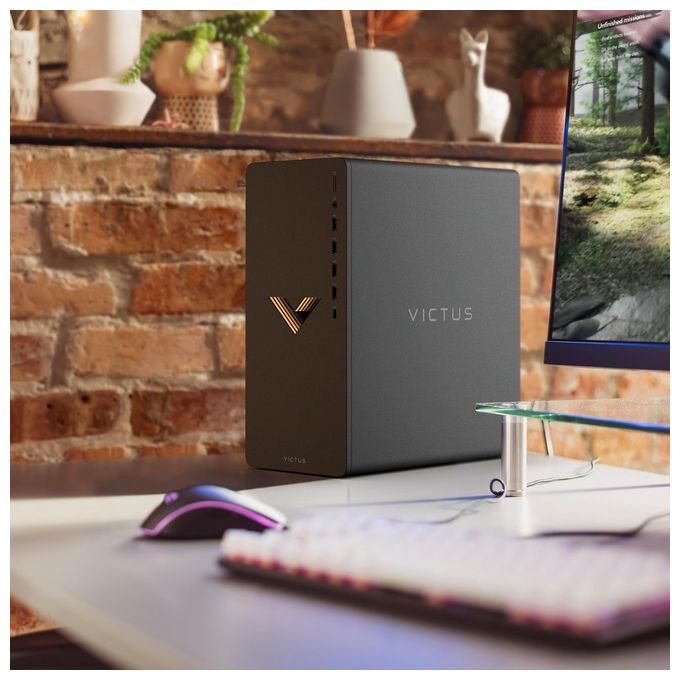 HP A74VJEA Victus by HP 15L PC Desktop Intel Core i7-14700F 32 GB DDR4-SDRAM 512 GB SSD NVIDIA GeForce RTX 4060 Ti Windows 11 Home colore Nero