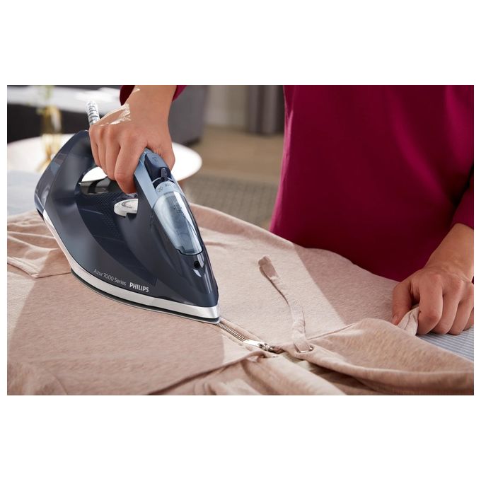 Philips DST7030-20 Serie 7000 Ferro da Stiro a Vapore 2800 W 300 ml 250 g SteamGlide Plus