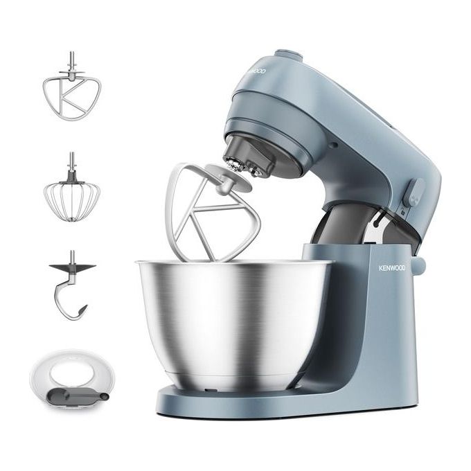 Kenwood KZM35.000GY Go Impastatrice Planetaria 800W 4L 6 Velocita' 3 Ganci Miscelazione colore Blu
