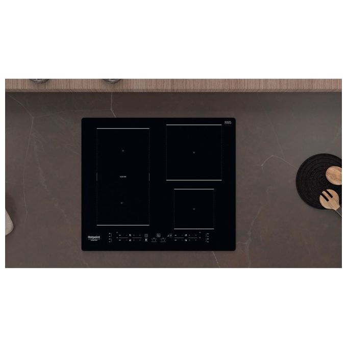 Hotpoint HB 3160C NE Piano cottura a induzione 59 cm 4 zone Flexi Duo Touch 7200 W colore Nero