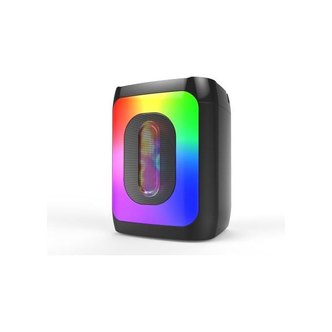 Majestic 116301 BK Flame 1 Pro Party Speaker Bluetooth 5.0 10W TWS Luci LED Microfono Batteria Ricaricabile colore Nero