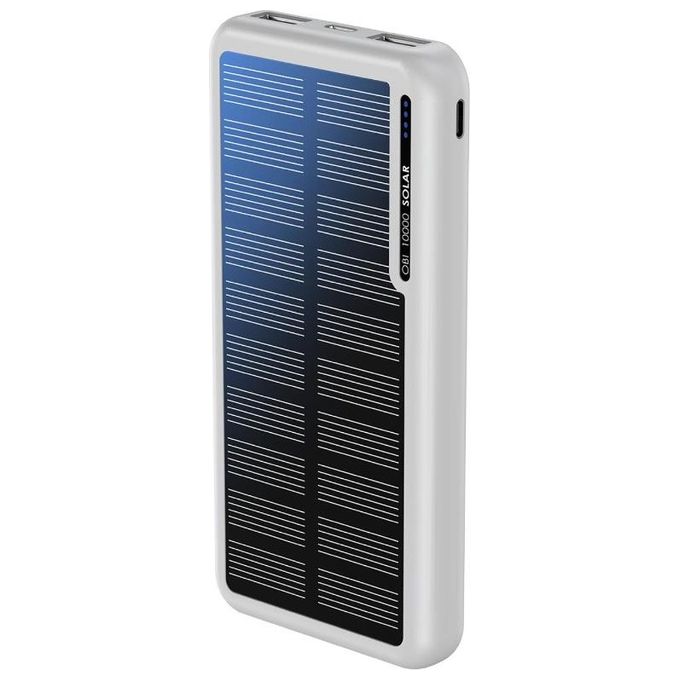Boompods Obi 10.000mAh Solar Powerbank Bianco