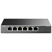TP-Link TL-SF1006P Switch di Rete Non Gestito 6 Porte Fast Ethernet 10-100 Mbps con 4 Porte PoE+ Supporto IEEE 802.3af-at colore Nero