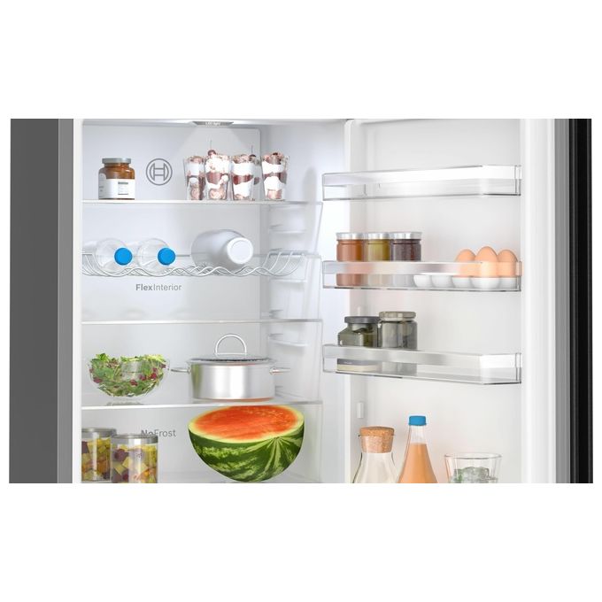 Bosch KGN392XCF Serie 4 Frigorifero Combinato 363 L 203 cm Classe C 35 dB No Frost VitaFresh colore Nero