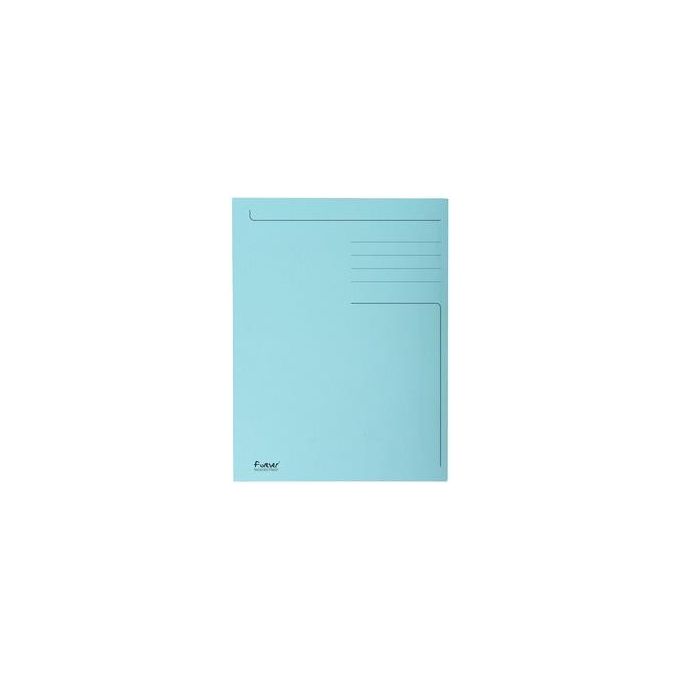 Exacompta 449006E Forever Cartellina 3 Lembi Formato A4 280g Confezione 50 pezzi colore Azzurro