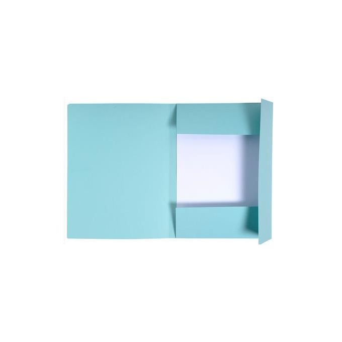 Exacompta 449006E Forever Cartellina 3 Lembi Formato A4 280g Confezione 50 pezzi colore Azzurro