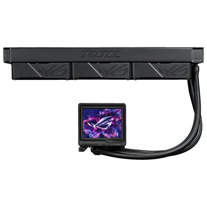 ASUS 90RC0131-M0EAY0 ROG Ryujin III Raffreddatore Liquido All-in-One 360 mm 3 ventole 12 cm Display LCD ARGB colore Nero