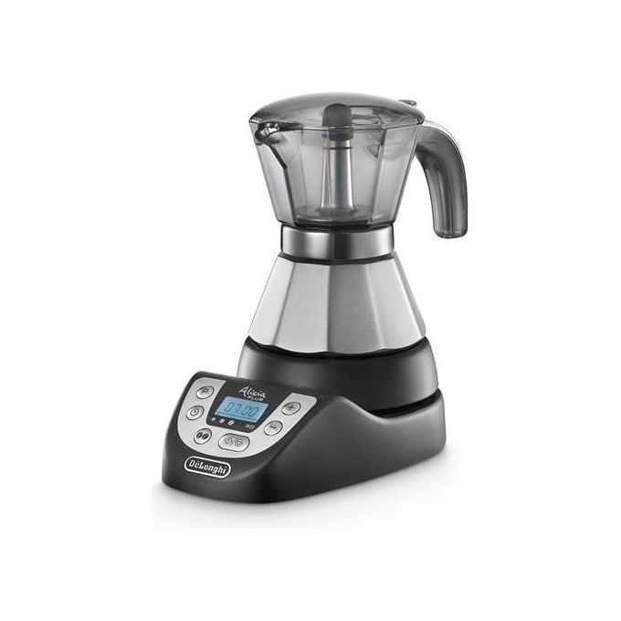 DeLonghi Alicia 1-2 Tazze EMKP21 Moka Elettrica Nero-Argento