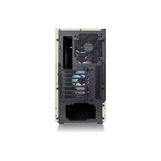 Thermaltake CA-1Y2-00MEWN-00 Ceres 300 TG ARGB Case PC Midi Tower ATX Vetro Temperato 2x 140 mm USB-C colore Verde