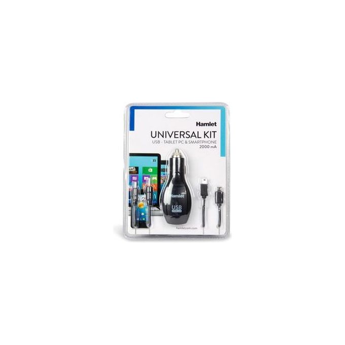 Hamlet Alimentatore auto 12v-usb per Tablet-smart
