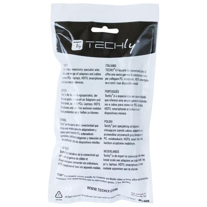 Techly Cavo Hdmi High Speed con Ethernet A-A M-M con Ferrite 15m