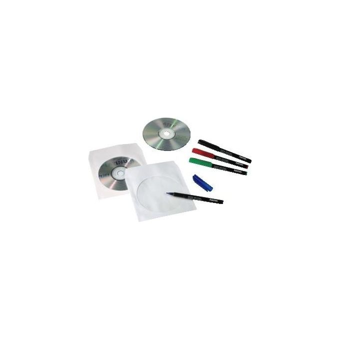Hama CD-ROM Bustine di Carta Bianche 50 Pezzi