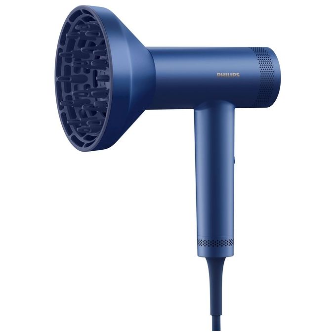 Philips BHD839-10 Serie 8000 Asciugacapelli 1400 W ThermoShield Advanced Ionico 3 velocita' 7 temperature con Diffusore colore Blu