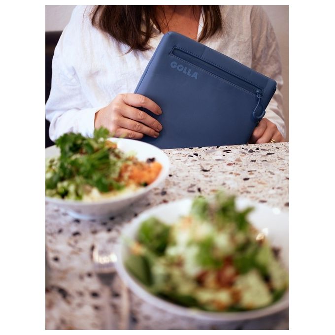 Golla 601655 Metro Sleeve Custodia Notebook 15'' Neoprene 2 Scomparti Scratch Resistant colore Blu