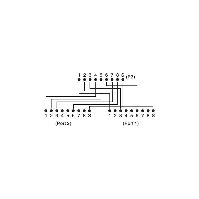Digitus sdoppiatore schermato per cat. 5e per 2 linee rj45 (dn-93904)