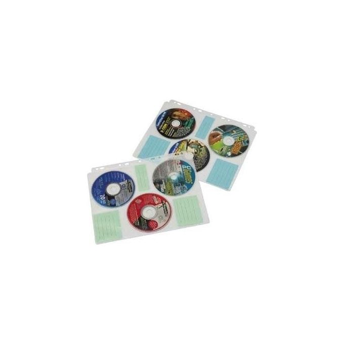 Hama CD-ROM Index Sleeves 60 Dischi Trasparente