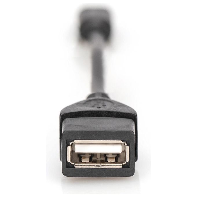 Digitus cavo adattatore usb 2.0 otg, connettori mini usb ''b'' maschio - usb ''a'' femmina, 20 cm