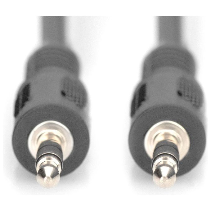 Digitus Cavo Stereo Jack 3.5mm Prolunga Scheda Audio per Cuffie-Casse Maschio-Maschio 2.5mt