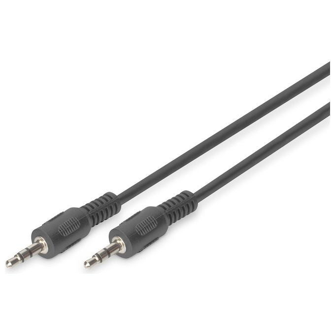 Digitus Cavo Stereo Jack 3.5mm Prolunga Scheda Audio per Cuffie-Casse Maschio-Maschio 2.5mt