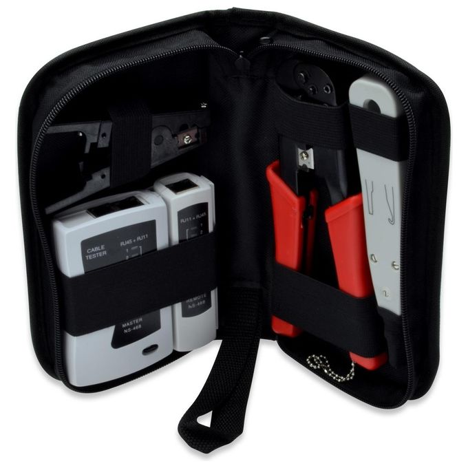 Digitus set attrezzi assemblaggio reti e tester