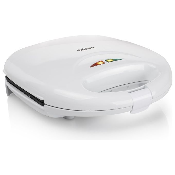 Tristar SA-3050 Tostiera 750W Spegnimento Automatico Coperchio con Blocco di Sicurezza Bianco