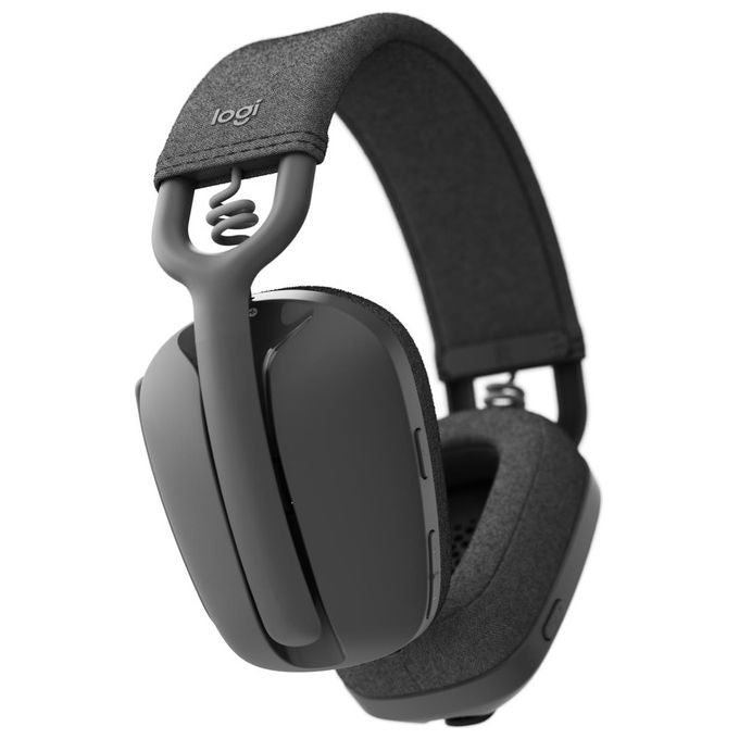 Logitech 981-001213 Zone Vibe 100 Cuffie Wireless Bluetooth Over-Ear 40mm 18h Multipoint Teams Meet Zoom colore Grafite