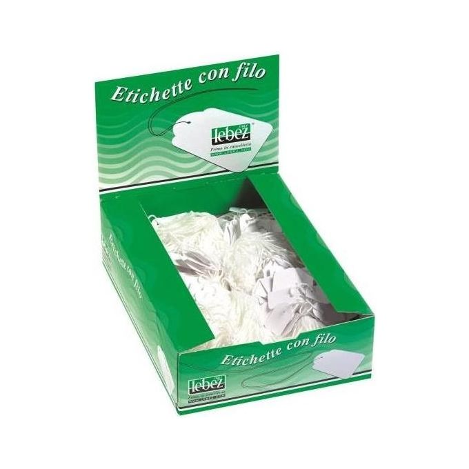 Lebez Confezione 500 Etichette con filo 22x35 mm