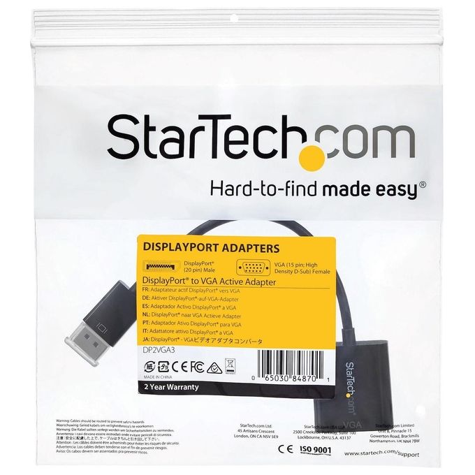 StarTech Adattatore DisplayPort a VGA - Convertitore DP a VGA - 1920 x 1200