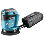 Makita DBO180ZJ Levigatrice Orbitale a Batteria 18V 125 mm con Sistema Antivibrante e Freno Motore Valigetta MAKPAC Inclusa colore Nero
