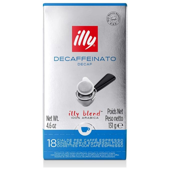 Illy Caffe' in Cialde ESE Mono Splitdose Decaffeinato 1 Confezione da 18 Cialde