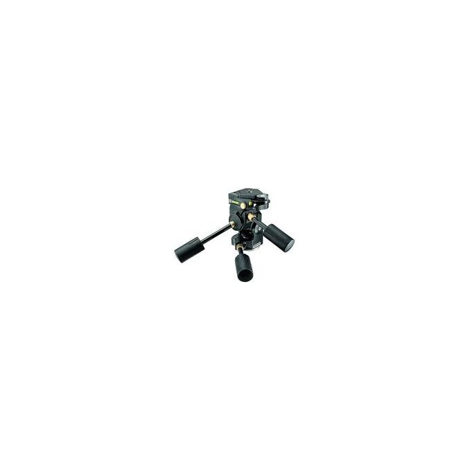 Manfrotto 229 Testa 3D Super Pro Testa a Sfera per Cavalletto Fotocamera con Rilascio Rapido e Livella a Bolla Carico Massimo 12 Kg colore Nero