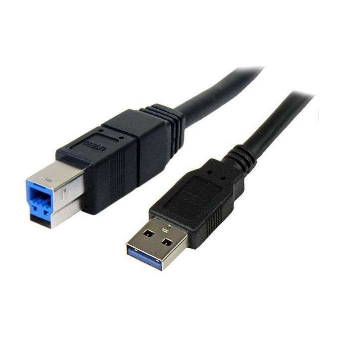 StarTech Cavo USB 3.0 SuperSpeed 3 m A a B - M-M, colore nero