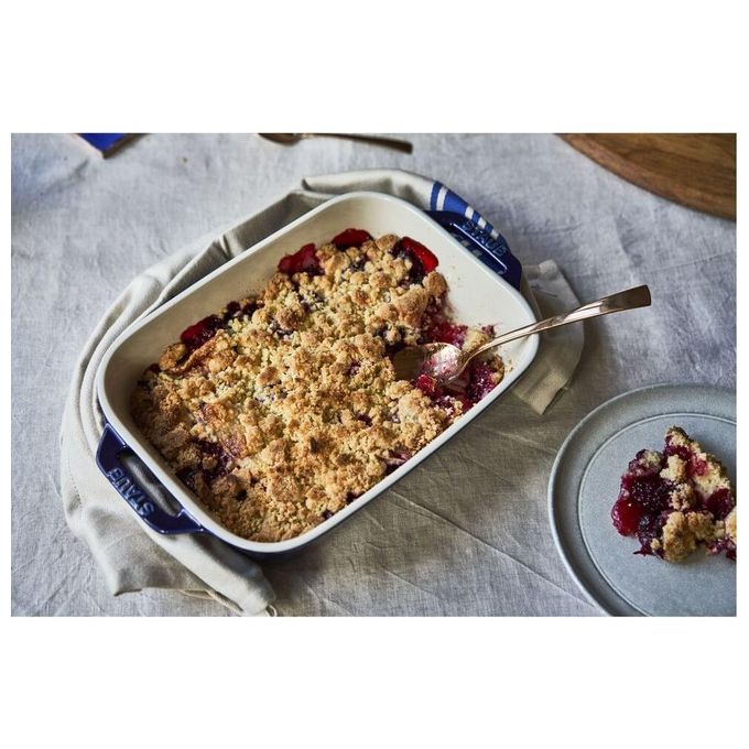 Staub Pirofila in Ceramica Blu 34x24x7.6cm