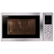 Sharp R722STWE Forno a Microonde Capacita' 25 Litri Potenza 900 W 8 Programmi Display Digitale Acciaio Inox