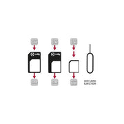 Celly KIT_ Adattatori Universali per Schede Sim con Clip