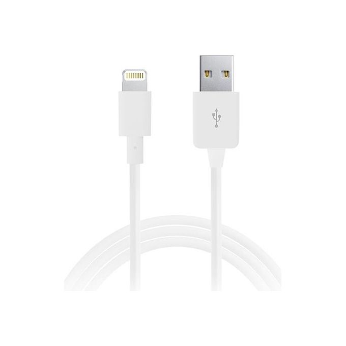 Puro cavo 1mt apple 2.1a lightning made for iphone ipod ipad Bianco